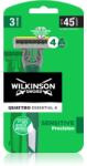 Wilkinson Sword Quattro Essential 4 Sensitive Precision самобръсначки за еднократна употреба 3 бр
