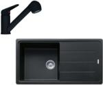 Franke - Set G138, chiuvetă fragranit BFG 611 și baterie FC 9547.901, negru mat 114.0675. 664 (114.0675.664)