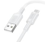 BOROFONE Cablu Date si Incarcare Borofone USB-A - microUSB BX111 Feliz 18W 1m Alb