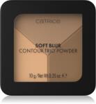 Catrice Soft Blur Contour Trio Powder Patela pentru conturul fetei cu efect matifiant culoare C020 Neutral Harmony 10 g
