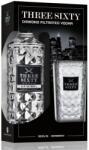 THREE SIXTY VODKA ajándékcsomag pohárral DRS (0, 7L / 37, 5%) - whiskynet