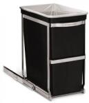simplehuman Beépíthető kuka 30l, kihúzható, fényes acél, műanyag vödör (CW1124)
