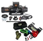 EMD Winch Pachet Troliu 13000 lbs, raport 150: 1, cablu sintetic EMD Winch + kit de recuperare complet EMD4X4