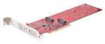 StarTech Dual M. 2 PCIe SSD Adapter Card, PCIe x8 / x16 to Dual NVMe or AHCI M. 2 SSDs, PCI Express 4.0, 7.8GBps/Drive (DUAL-M2-PCIE-CARD-B) (DUAL-M2-PCIE-CARD-B)