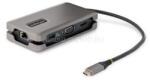 StarTech USB-C Multiport Adapter - HDMI/VGA - 4K 60Hz - 3-Port USB Hub - 100W Power Delivery Pass-Through - GbE - Travel Mini Docking Station w/ Charging (DKT31CVHPD3) (DKT31CVHPD3)