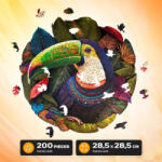EscapeWelt Toucan Színes puzzle 200 db Állatok (EW25)