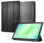 Spigen Samsung Tab A11 Plus LTE SMART FOLD tok álló, bőr hatású aktív FLIP, asztali tartó, FEKETE (ACS10553) (ACS10553)