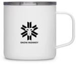 Snow Monkey Booster thermo bögre fehér/fekete