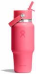 Hydro Flask Wide Flex Straw Travel Bottle 24 oz thermo bögre rózsaszín/burgundi vörös