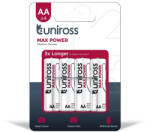 Uniross 1, 5V LR6/AA/ceruza tartós alkáli elem MAX POWER 4db/csomag (UMPAAPK4)