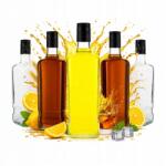Bimberek 5 darabos Bimberek palackkészlet 700 ml, átlátszó üveg, ideális whiskyhez, bimberhez és likőrhöz (ZES000109)