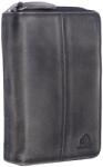 Greenburry Portofel dama piele naturala gri 10 x 13 cm, Destressed, Greenburry