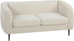 HOMCOM Canapea 2 locuri din catifea, canapea de living modernă 160 cm, șezut larg căptușit, pernă groasă cu arcuri, bej | Aosom Romania (83B-774V00BG) Canapea