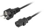 Lanberg Кабел Lanberg CEE 7/7 -> IEC 320 C13 power cord 1.8m VDE Straight, black (CA-C13C-15CC-0018-BK) - Allstore