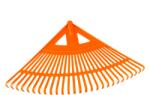 Bervas Grebla din Plastic Portocalie pentru Frunze (D159) Grebla