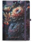 STREET Тетрадка с подложка STREET Flowers Blossom A/5 96 страници с гумена твърда корица 778080 (778080)