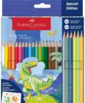 Faber-Castell Dinoszaurusz hatszögletű színes ceruza készlet 18+6 szín (FC111222)