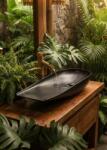 Coloana Lavoar ceramic cu forma atipica, negru mat (5902025113138)