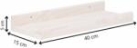 Springos fali polc 40 x 15 cm 2 db (WF0013)