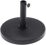 Brius Baza umbrela din beton 12 kg, cu prindere metalica reglabila, rotunda, negru (GAO-6778)