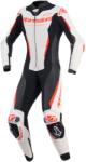 Alpinestars Costum de motocicletă din piele pentru femei, dintr-o singură piesă, Alpinestars Stella GP-R7 alb-fluoro-roșu-negru (AIM106-30)