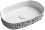  Sapho Infinity Oval kerámia mosdó 55x36 cm, terrazzo 10NF65055-2L-TRZ (10NF65055-2L-TRZ)