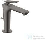 Hansgrohe AXOR CITTERIO C 125 hidegindításos mosdó csaptelep négyszög metszéses fogantyúval, automata leeresztővel, polírozott fekete króm 49031330 (49031330)