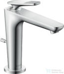 Hansgrohe AXOR CITTERIO C 125 hidegindításos mosdó csaptelep négyszög metszéses fogantyúval, automata leeresztővel, króm 49031000 (49031000)