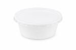  Műanyag gulyás tányér, tetőzhető, 500 ml, 50 db, fehér (KHMU332) - webpapir