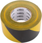 NEO TOOLS Jelzőszalag sárga-fekete, 75mm x 500m (56-079)