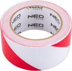 NEO TOOLS Ragasztószalag, jelzőszalag piros-fehér, 50mm x 33m (56-078) - szerszamparadicsom