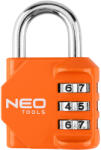 NEO TOOLS Lakat, számzáras 66x43x22mm (85-002)