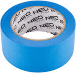 NEO TOOLS Ragasztószalag festőszalag kék, papír, precíziós, időjárásálló, 14napig UV álló, nyílászárókhoz, 48mm x 50m (56-073)