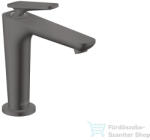 Hansgrohe AXOR CITTERIO C 125 hidegindításos mosdó csaptelep nem zárható leeresztővel, szálcsiszolt fekete króm 49040340 (49040340)