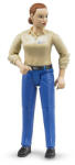 BRUDER Figurina Femeie Cu Pantaloni Albastri - Bruder (br60408) Figurina