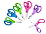 DONAU Foarfece pentru copii DONAU Soft Grip cu lamă rotundă, 13 cm, mix de culori, display 30 buc