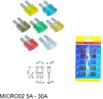  MICRO2 autós biztosíték készlet 10db