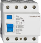 Schrack Hibaáram kapcsoló AMPARO 10kA 63A, 4 pólusú, 30mA, A (AR056103--) (AR056103--)