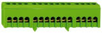 Schrack PE kapocs blokk, 15x10/16mm, 63A, zöld/sárga, szigetelt (IK021039I-) (IK021039I-)
