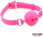 Fetish Addict Топка за уста от силикон с отвори Ball Gag S розова