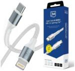 3mk Protection Cablu de incarcare si transfer de date 3MK Hyper N-SERIES, USB-C la Lightning, 27W, 0.5m, Alb