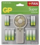 EMOS B0161M GP Super Alkáli elem AA 12db + AAA 12db + Ventilátor (1013012400)