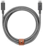 Native Union Cablu de date Native Union Belt Pro 2, USB Type-C, 2.4 m (Gri) (BELT-PRO2-ZEB-NP)