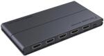 PremiumCord Splitter HDMI PremiumCord khsplit4h, 1 intrare - 4 iesiri, V2.0, 4K x 2K/60Hz, FULL HD, 3D, alimentator inclus (Negru) (khsplit4h)
