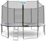 INLEA PREMIUM Jump Trambulin külső védőhálóval 430 cm - szürke (IN02-0026) - inlea