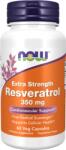 NOW Resveratrol, Extra Strength 350mg - 60 vcaps Translated and formatted: Resveratrol, Putere Extra 350 mg · 60 capsule