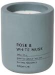 blomus Ароматна свещ FRAGA размер L - цвят FlintStone - аромат Rose & White Musk (BLOMUS-65897)