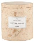 blomus Ароматна свещ FRABLI, размер L - аромат Cotton Island - цвят Travertine (BLOMUS-65450)