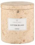 blomus Ароматна свещ FRABLI, размер S - аромат Cotton Island - цвят Travertine (BLOMUS-65449)