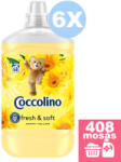 Coccolino Happy Yellow öblítő 6x1, 7 liter [408 mosás]